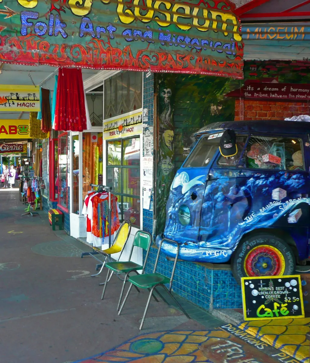 the hippy alternative town of Nimbin, in country New South Wales, Australia. computer repairs nimbin
